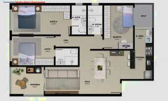 Imagem 4: Apartamento 2 quartos em Praia de Itaparica