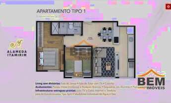 Imagem 2: Apartamento com 2 dormitórios à venda, 59 m² por R$ 440.000,00 - São Judas - Itajaí/SC