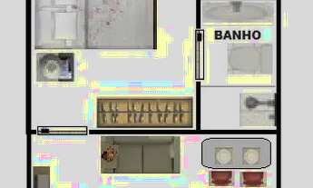 Imagem 2: Quitinete 1 quarto próximo Av. Antônio Sales R$ 750,00