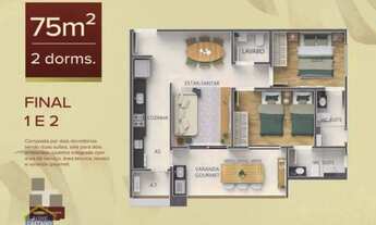 Imagem 4: Lançamento no Caiçara com 1 ou 2 suítes com entrada a partir de R$ 42 mil!!