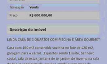 Imagem: Vendo casa no Jardim Presidente