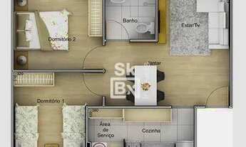 Imagem 5: Apartamento com 2 quartos à venda, 47 m² por R$ 177.870 - Shopping Park - Uberlândia/MG