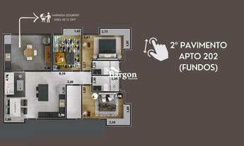 Imagem 5: Apartamento 3 quartos sendo 1 suíte a venda no Bairro Aeroporto em Juiz de Fora