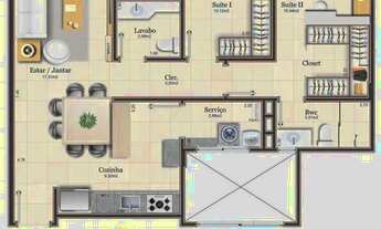 Imagem 3: Apartamento 02 dormitórios em Campinas, AM Construções