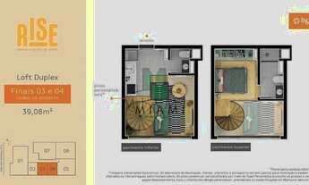 Imagem 7: Apartamento Duplex com 1 dormitório à venda, 39 m² por R$ 356.900,00 - Água Verde - Curiti