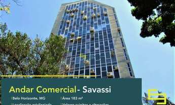 Imagem: Andar a venda com 183,52 m² na Savassi-BH