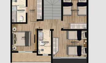 Imagem 5: Sobrado para Venda em Curitiba, Uberaba, 3 dormitórios, 1 suíte, 4 banheiros, 2 vagas