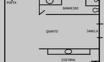 Imagem 7: Kitnet Cobilândia água e luz inclusos