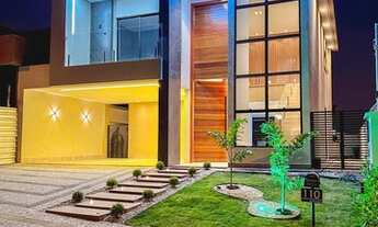 Imagem 3: Casa com 4 suítes, sendo 1 térrea, suíte master com sacada, close e hidromassagem no Jardi