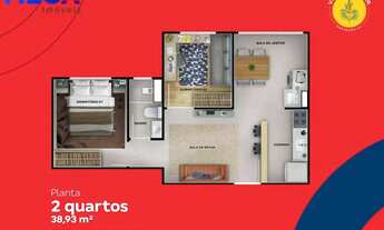 Imagem 2: Apartamento com 2 quartos no bairro Barroso - Fortaleza/CE