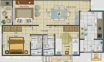 Imagem 2: Apartamento (cobertura 2 - duplex) 4 dormitórios/suite, cozinha planejada, elevador, em co