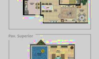 Imagem 4: Apartamento para aluguel possui 40 metros quadrados com 3 quartos