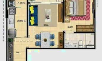 Imagem 6: Apto de 1 Quarto mobiliado no America Residence!
