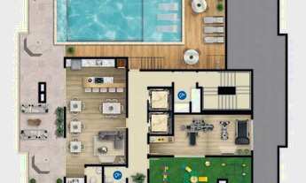 Imagem 2: Apartamento 3 Dormitórios para venda em Palhoça - SC