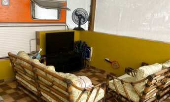 Imagem 5: Trailer fixo no camping boraceia litoral norte sp