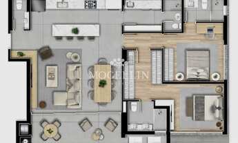 Imagem 5: Apartamento à Venda Barigui, Curitiba com 2 Quartos, 135 m² por R$ 2.704.000