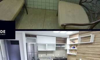 Imagem 2: Quarto e sala mobiliado na Ponta Verde