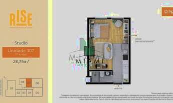 Imagem 2: Apartamento Duplex com 1 dormitório à venda, 39 m² por R$ 356.900,00 - Água Verde - Curiti