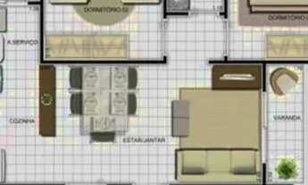 Imagem 5: Apartamento para venda com 53 m2 com 3 quartos em Tarumã-Açu - Manaus - Amazonas