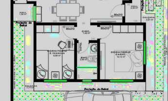 Imagem 3: Casa em condomínio com 2 quartos no Condomínio residêncial Pasetti - Bairro Contorno em Po