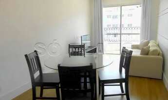 Imagem 2: Flat disponível para locação no Jd Paulista, com 47m² e 1 dorm. com quarto e sala separado