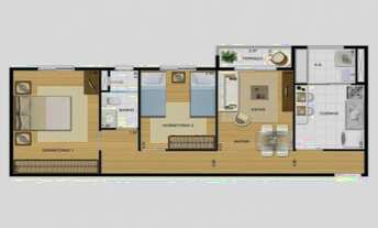 Imagem: 2DORMS, OPORTUNIDADE INVESTIMENTO OU MORADIA