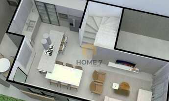 Imagem 5: Sobrado com 3 dormitórios à venda, 111 m² por R$ 540.000 - Sítio Cercado - Curitiba/PR