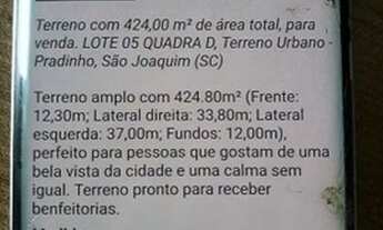 Imagem: Terreno na Cidade Sao Joaquim SC