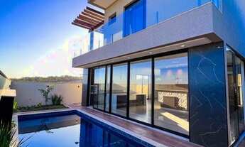 Imagem 2: Casa com 4 suítes, sendo 1 térrea, suíte master com sacada, close e hidromassagem no Jardi