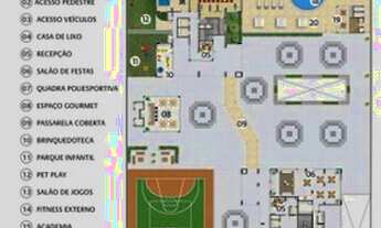 Imagem 3: Apartamento para aluguel possui 40 metros quadrados com 3 quartos