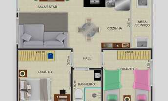 Imagem 2: Apartamento 2 quartos