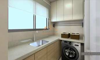 Imagem 5: Cobertura de aproximadamente 110 m² total com três quartos, sala ampla, 04 vagas de garage