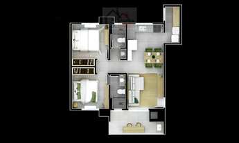 Imagem 2: Apartamento em Itapoá, 2 quartos sendo 1 Suíte e Ampla sacada com churrasqueira