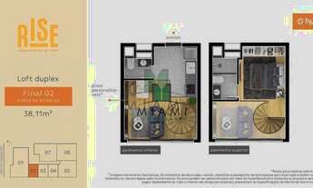 Imagem 6: Apartamento Duplex com 1 dormitório à venda, 39 m² por R$ 356.900,00 - Água Verde - Curiti