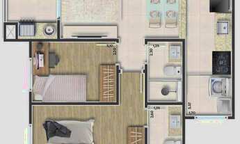 Imagem 6: Apartamento com 2 dormitórios à venda, 60 m² por R$ 350.000,00 - Vila Bocaina - Mauá/SP