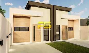 Imagem 3: Duas casas geminadas a venda no bairro de Gramame. obras no estagio final