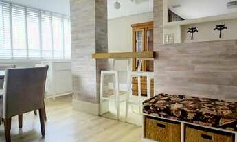 Imagem 2: Apartamento semimobiliado de 120 m² , 3 dormitórios sendo 1 suite, com 2 vagas individuais