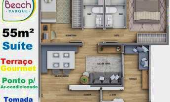 Imagem 3: Apartamento para venda possui 51 metros quadrados com 2 quartos em São Pedro - Osasco - SP