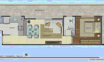 Imagem 5: Apartamento à venda 1 quarto 1 vaga - Floresta