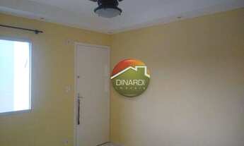 Imagem 2: Apartamento com 2 dormitórios para alugar, 48 m² por R$ 850/mês - Ipiranga - Ribeirão Pret