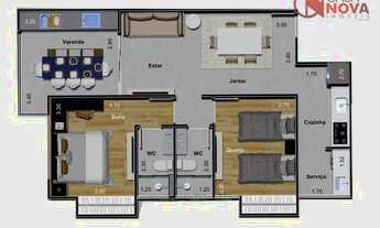 Imagem 3: Apartamento à venda, 78 m² por R$ 560.000,00 - Granbery - Juiz de Fora/MG