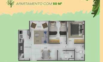 Imagem 5: LINDO APT DE 2QTS 1 SUITE VARANDA AREA DE LAZAER COMPLETA NA MELHOR LOCALIZAÇÃO DE DOIS CA