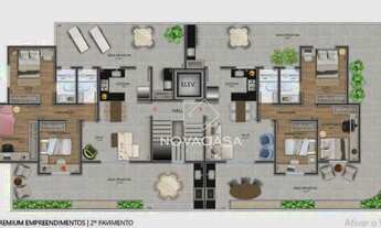 Imagem 3: Apartamento Garden com 2 dormitórios à venda, 58 m² por R$ 670.000 - Itapoã - Belo Horizon