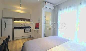 Imagem 5: Flat estilo Studio disponível para locação no bairro de Pinheiros ele contém 24m² e 1 dorm