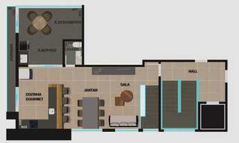 Imagem 4: Apartamento com 3 dormitórios à venda em Contagem