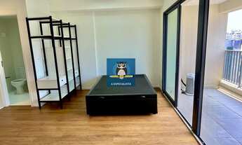 Imagem 3: Studio 1 dorm., 41m2, semi mobiliado, ar cond., ampla varanda, 1ª locação, 1 vaga