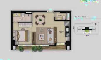 Imagem 2: Apartamento para venda com 49 metros quadrados com 1 quarto em Setor Marista - Goiânia - G