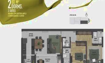 Imagem 3: Apartamento 2 suítes e 1 vaga com HB - Centro