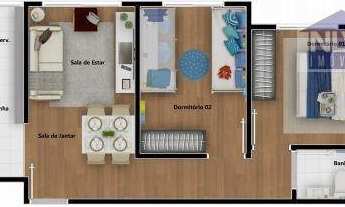 Imagem: Apartamento com 2 dormitórios à venda