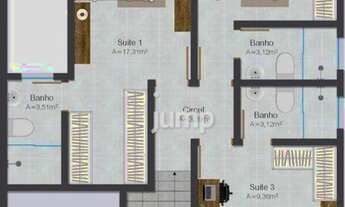 Imagem 7: Casa com 3 dormitórios (3 suítes) à venda, loteamento a 200m da praia - Campeche - Florian